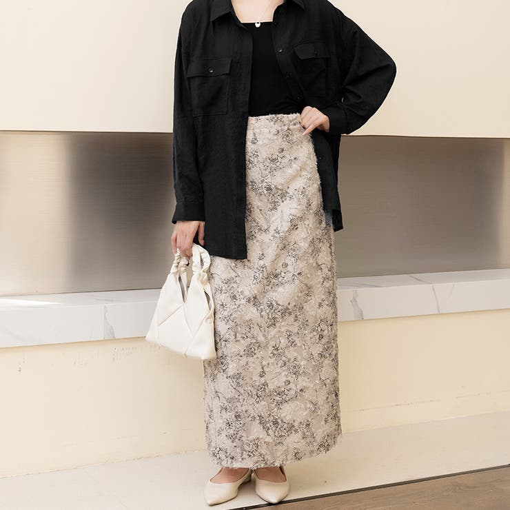 ベージュ | ボトムス スカート ロング | Doux Belle 