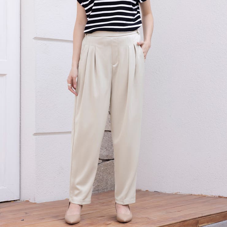 ベージュ | ボトムス パンツ ロング | Doux Belle 