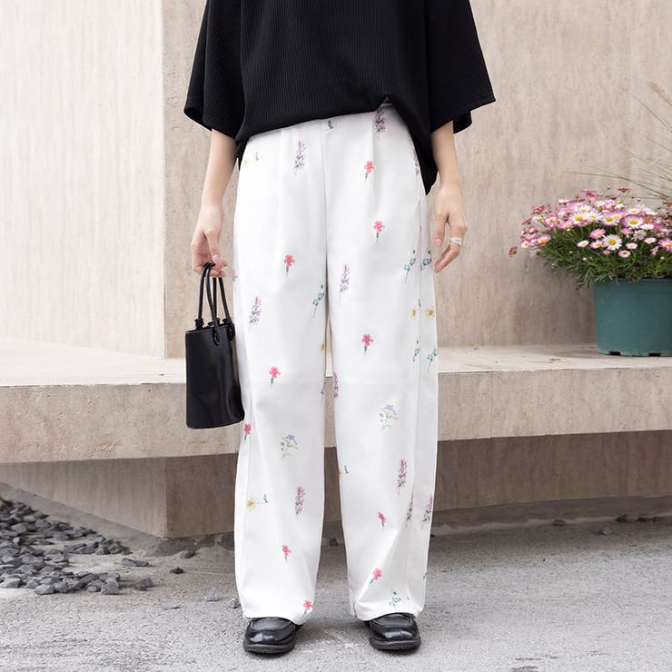 アイボリー | ボトムス パンツ ロング | Doux Belle 