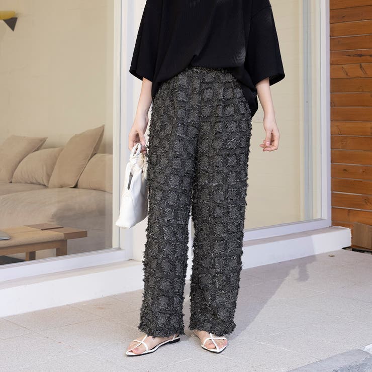 ブラック | ボトムス パンツ ロング | Doux Belle 