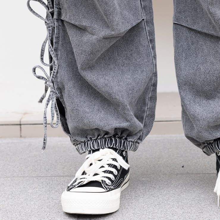 サイドリボンバギーデニムパンツ | Doux Belle  | 詳細画像13 