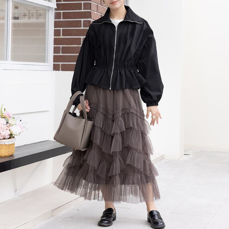 ティアードチュールロングスカート | Doux Belle  | 詳細画像4 