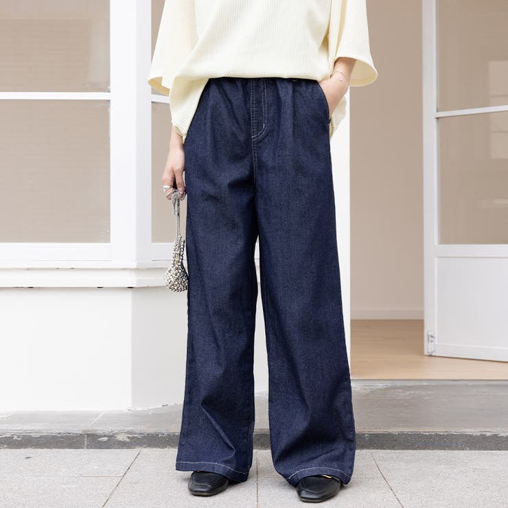 ストレートワイドデニムパンツ | Doux Belle  | 詳細画像1 