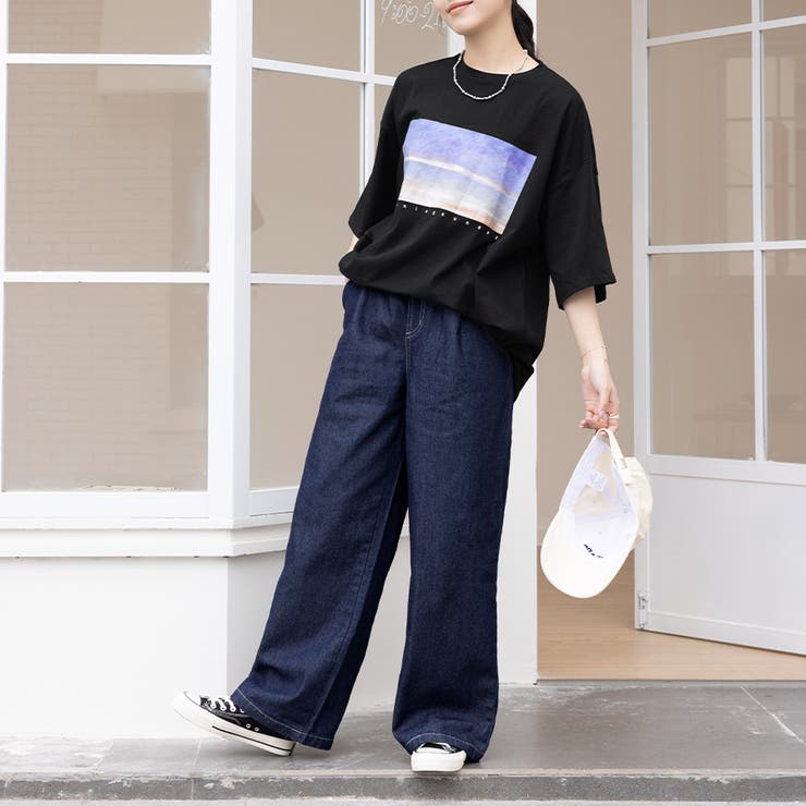 ストレートワイドデニムパンツ | Doux Belle  | 詳細画像7 