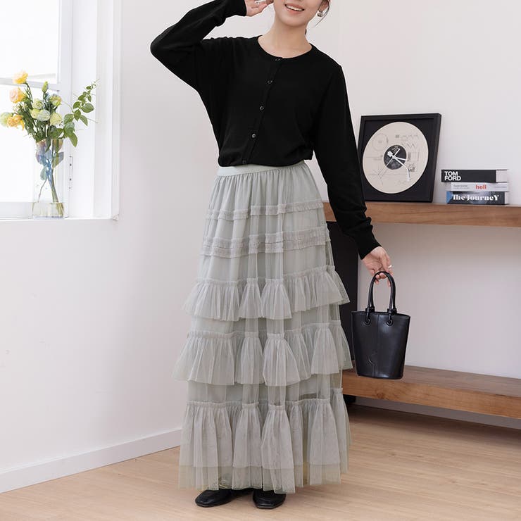 シアーティアードロングスカート | Doux Belle  | 詳細画像12 