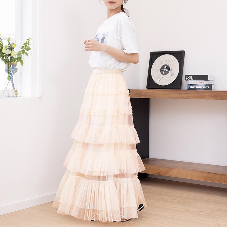 シアーティアードロングスカート | Doux Belle  | 詳細画像16 