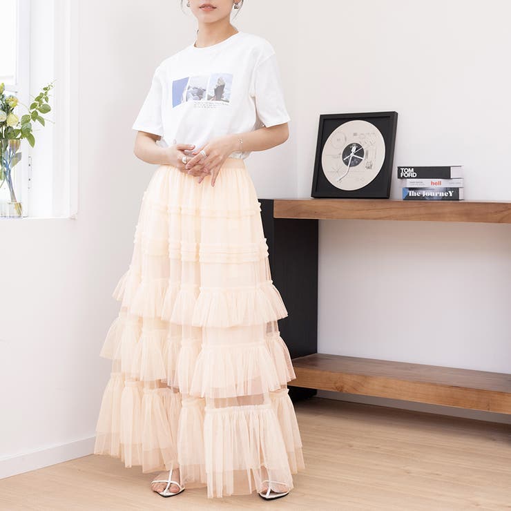 シアーティアードロングスカート | Doux Belle  | 詳細画像17 