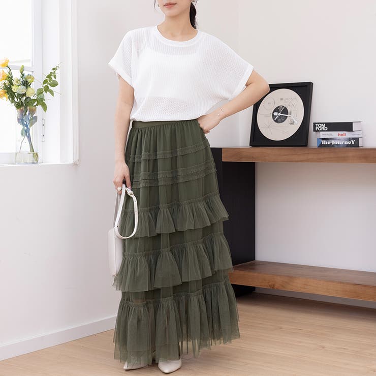 シアーティアードロングスカート | Doux Belle  | 詳細画像8 