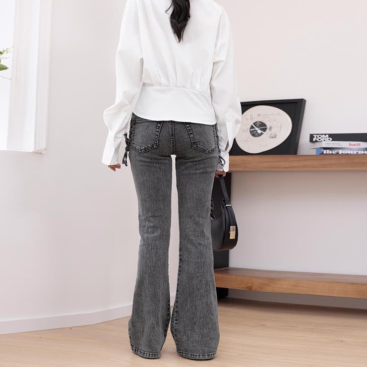 3つボタンフレアデニムパンツ  | Doux Belle  | 詳細画像7 