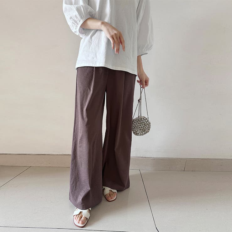 ハイウエストフレアパンツ | Doux Belle  | 詳細画像12 