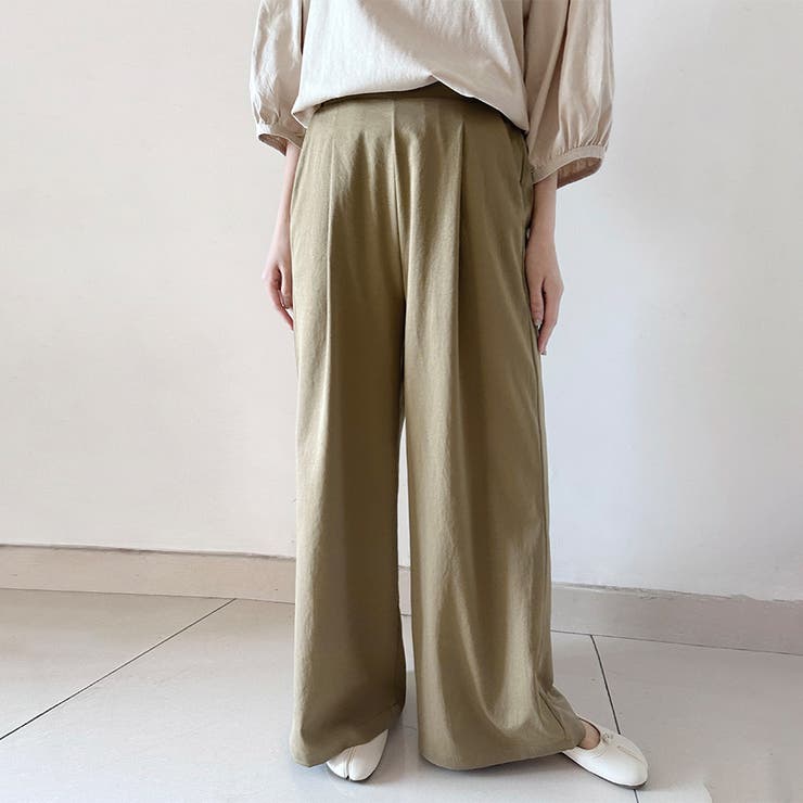 ハイウエストSIDE BELT CUTデザインフレアデニムパンツ[品番