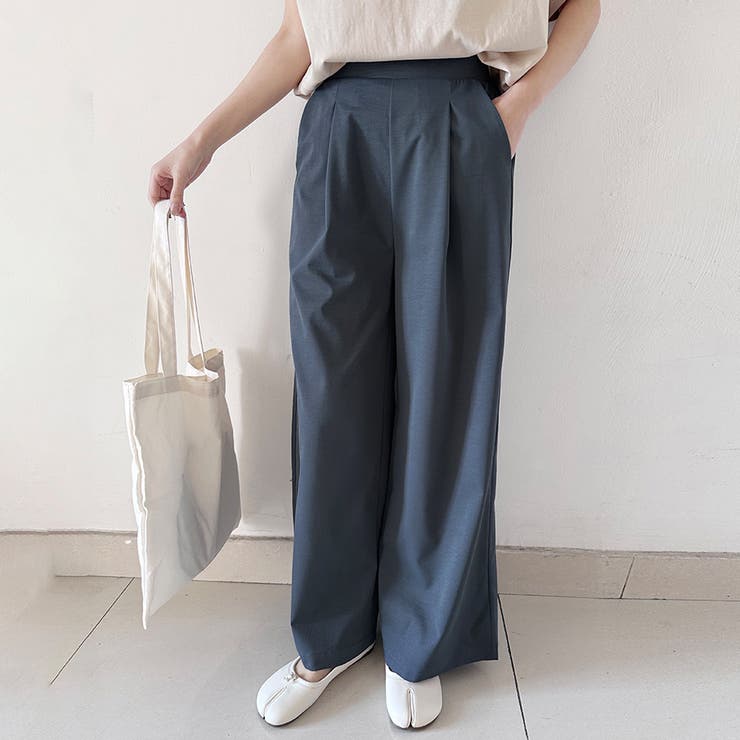 グレー | ハイウエストフレアパンツ | Doux Belle 