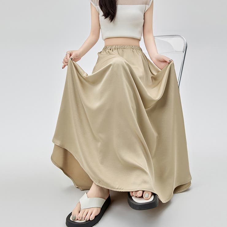 選べる4TYPEハイウエストワイドパンツ&ロングスカート | Doux Belle  | 詳細画像11 