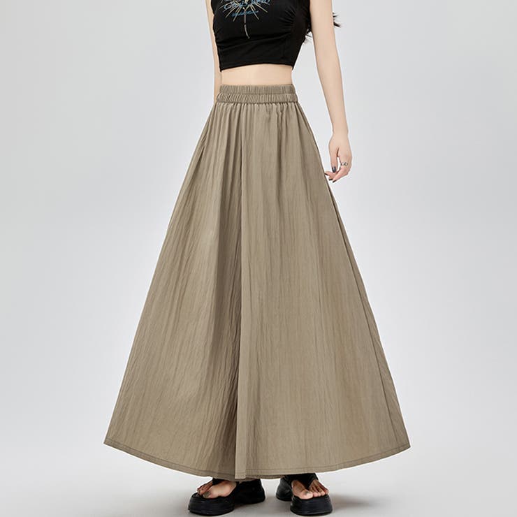 選べる4TYPEハイウエストワイドパンツ&ロングスカート | Doux Belle  | 詳細画像2 