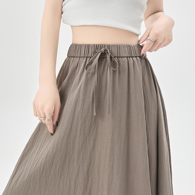 選べる4TYPEハイウエストワイドパンツ&ロングスカート | Doux Belle  | 詳細画像22 