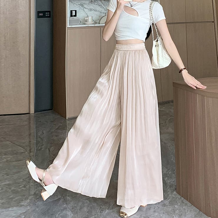 選べる4TYPEハイウエストワイドパンツ&ロングスカート | Doux Belle  | 詳細画像25 