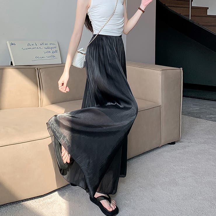 選べる4TYPEハイウエストワイドパンツ&ロングスカート | Doux Belle  | 詳細画像31 