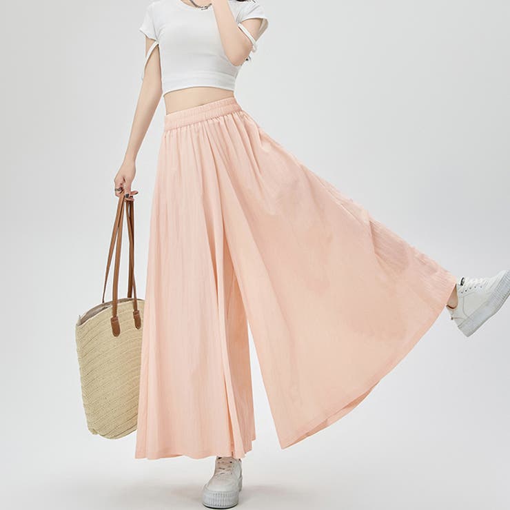 選べる4TYPEハイウエストワイドパンツ&ロングスカート | Doux Belle  | 詳細画像6 