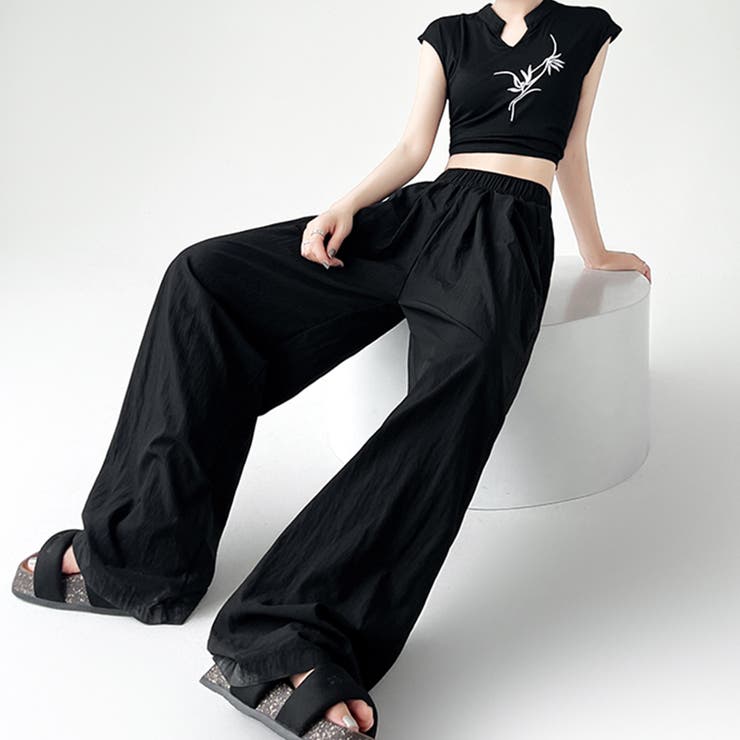 ハイウエストロングパンツ | Doux Belle  | 詳細画像17 