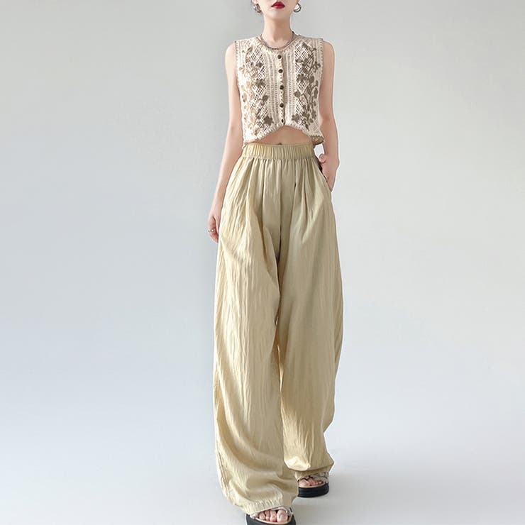 ハイウエストロングパンツ | Doux Belle  | 詳細画像7 