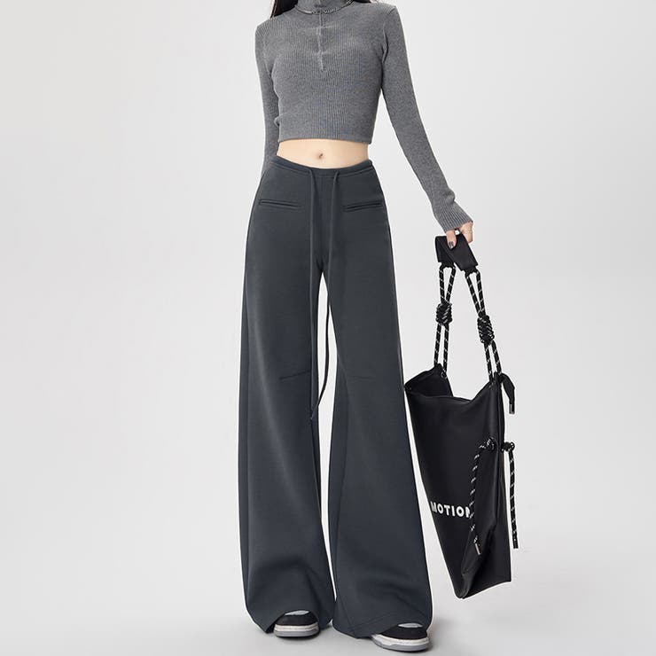 ハイウエストワイドスエットパンツ | Doux Belle  | 詳細画像10 