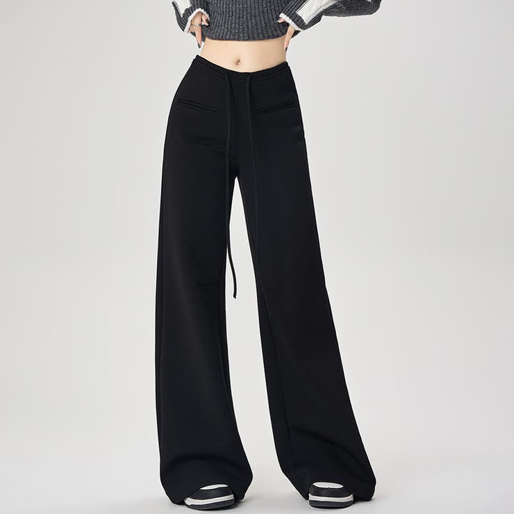 ハイウエストワイドスエットパンツ | Doux Belle  | 詳細画像11 