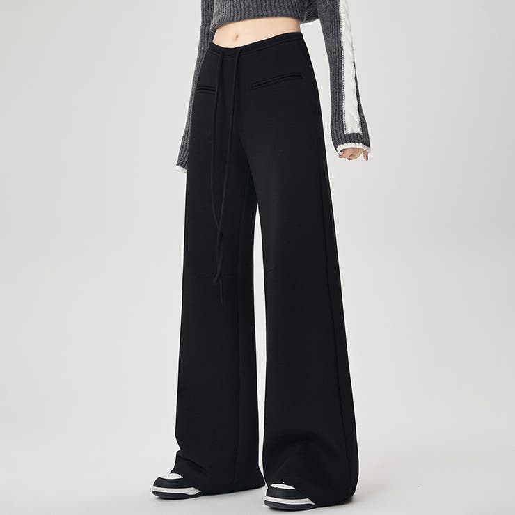 ハイウエストワイドスエットパンツ | Doux Belle  | 詳細画像12 