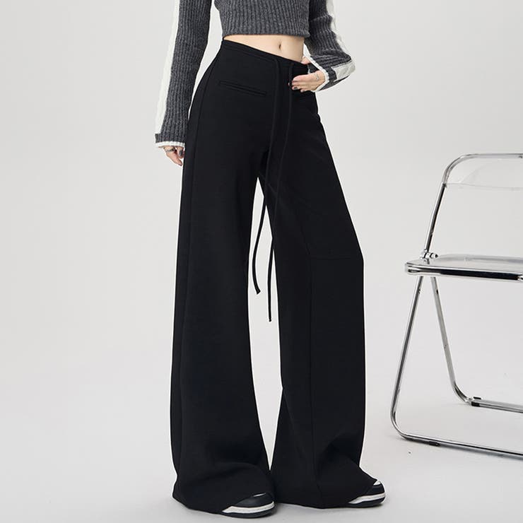 ハイウエストワイドスエットパンツ | Doux Belle  | 詳細画像13 