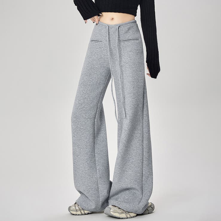 ハイウエストワイドスエットパンツ | Doux Belle  | 詳細画像2 