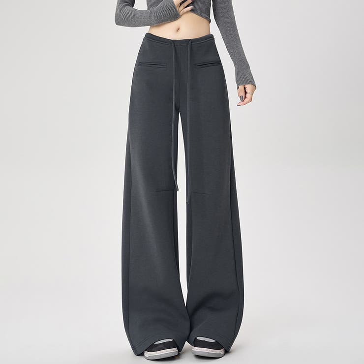 ハイウエストワイドスエットパンツ | Doux Belle  | 詳細画像6 