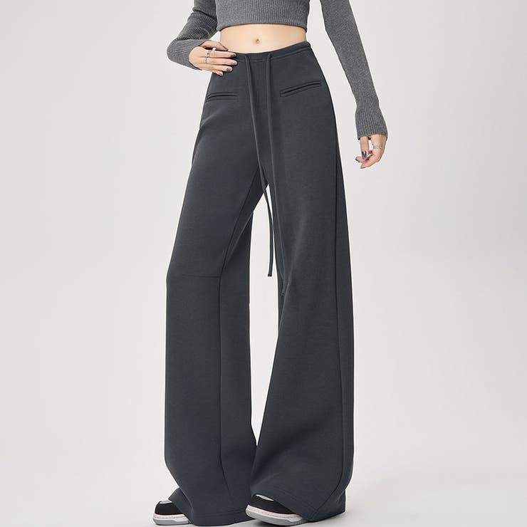 ハイウエストワイドスエットパンツ | Doux Belle  | 詳細画像7 