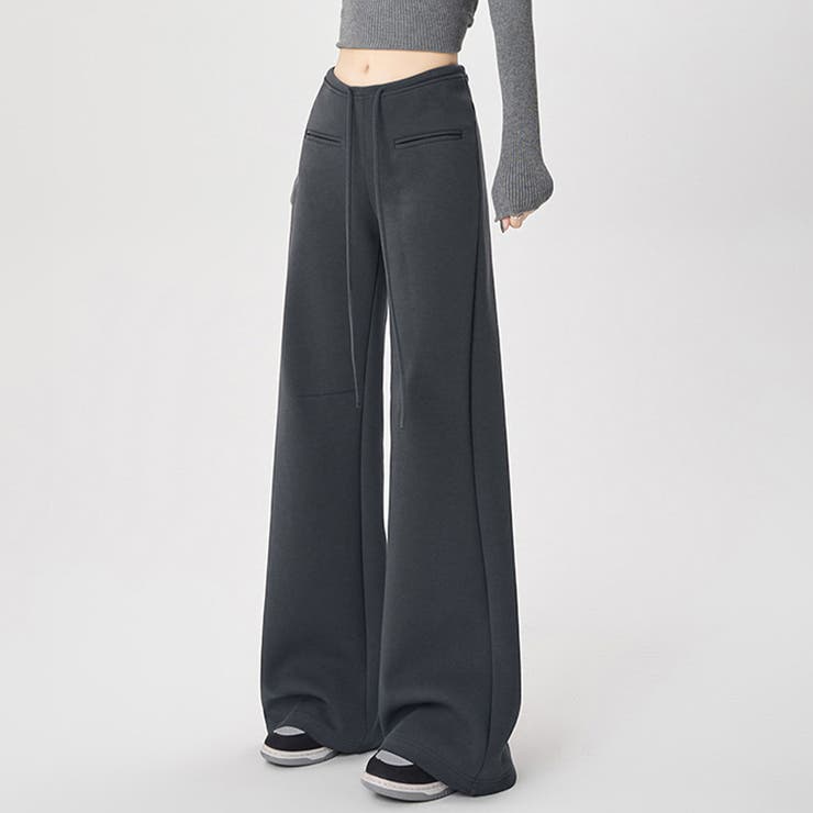 ハイウエストワイドスエットパンツ | Doux Belle  | 詳細画像8 