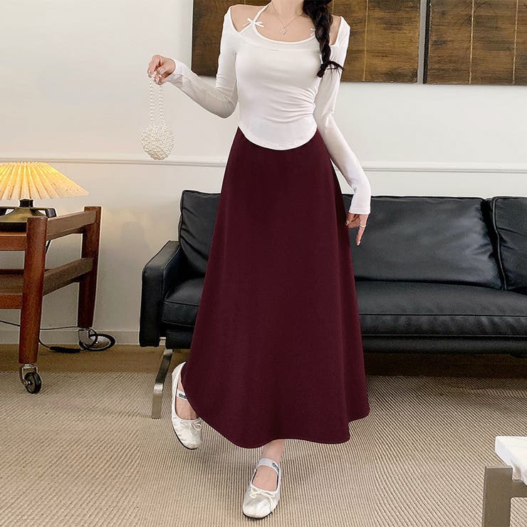 Aラインフレアスカート | Doux Belle  | 詳細画像17 