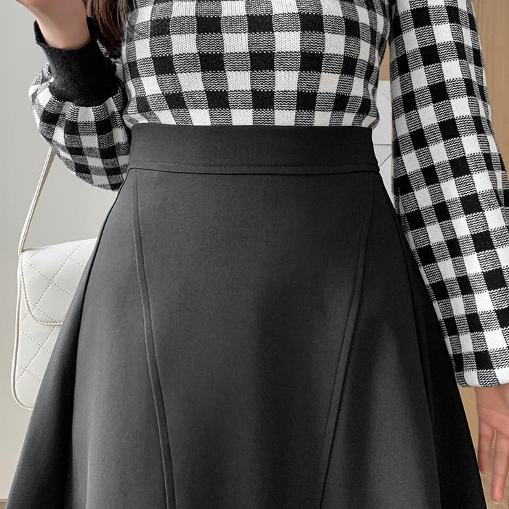 Aラインシルエットフレアミディアム丈スカート | Doux Belle  | 詳細画像13 