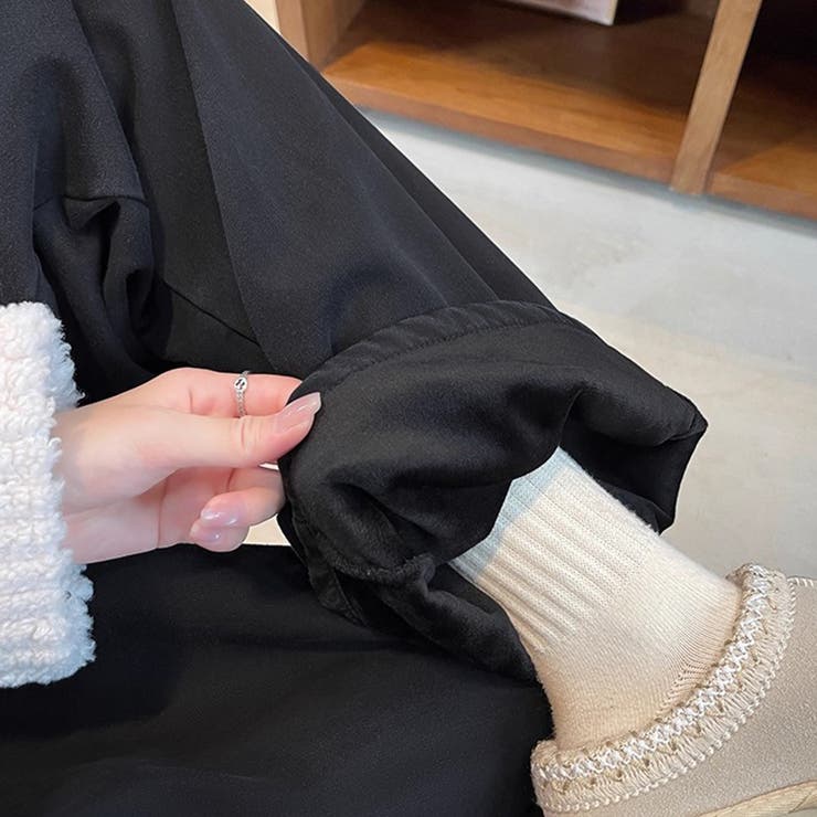 裏起毛あったかワイドパンツ | Doux Belle  | 詳細画像13 