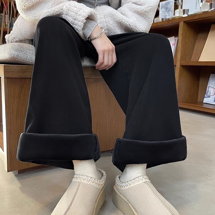 裏起毛あったかワイドパンツ | Doux Belle  | 詳細画像14 