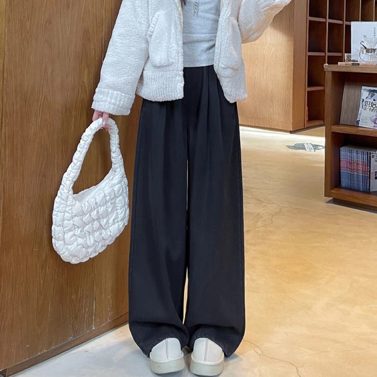 裏起毛あったかワイドパンツ | Doux Belle  | 詳細画像16 