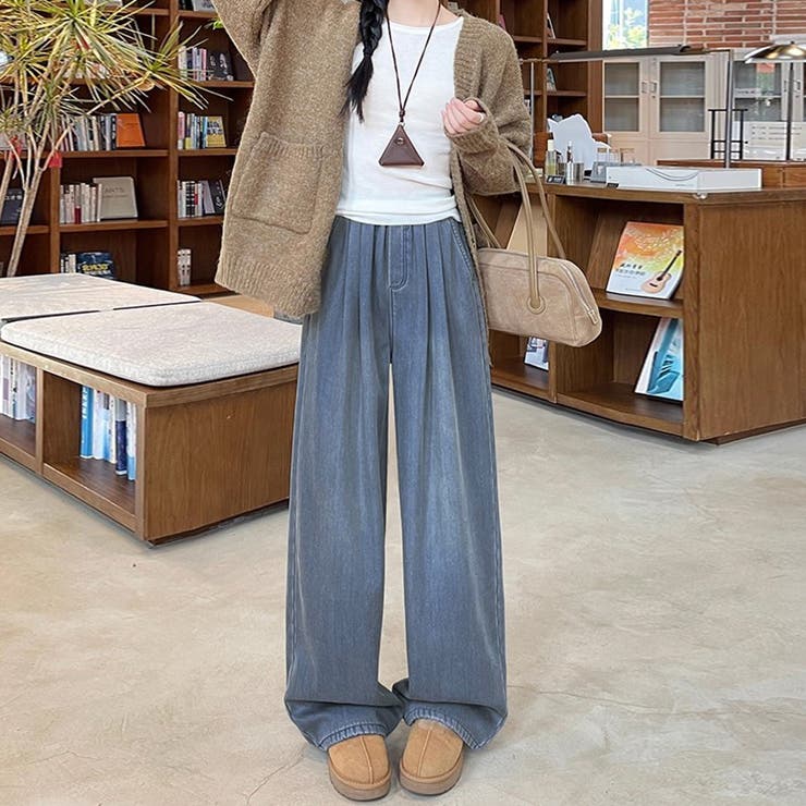 裏起毛あったかワイドパンツ | Doux Belle  | 詳細画像5 