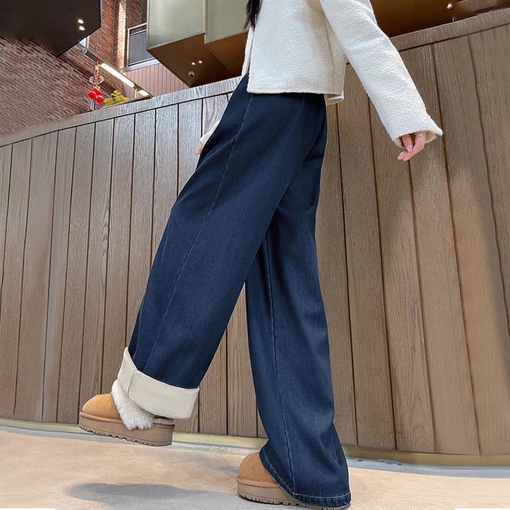 裏起毛あったかワイドパンツ | Doux Belle  | 詳細画像9 