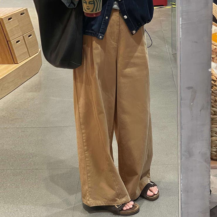 タック入りワイドパンツ | Doux Belle  | 詳細画像1 