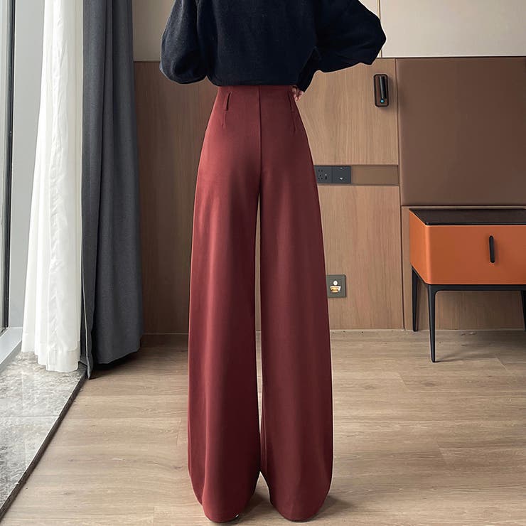 サイドスリット入りワイドパンツ | Doux Belle  | 詳細画像11 