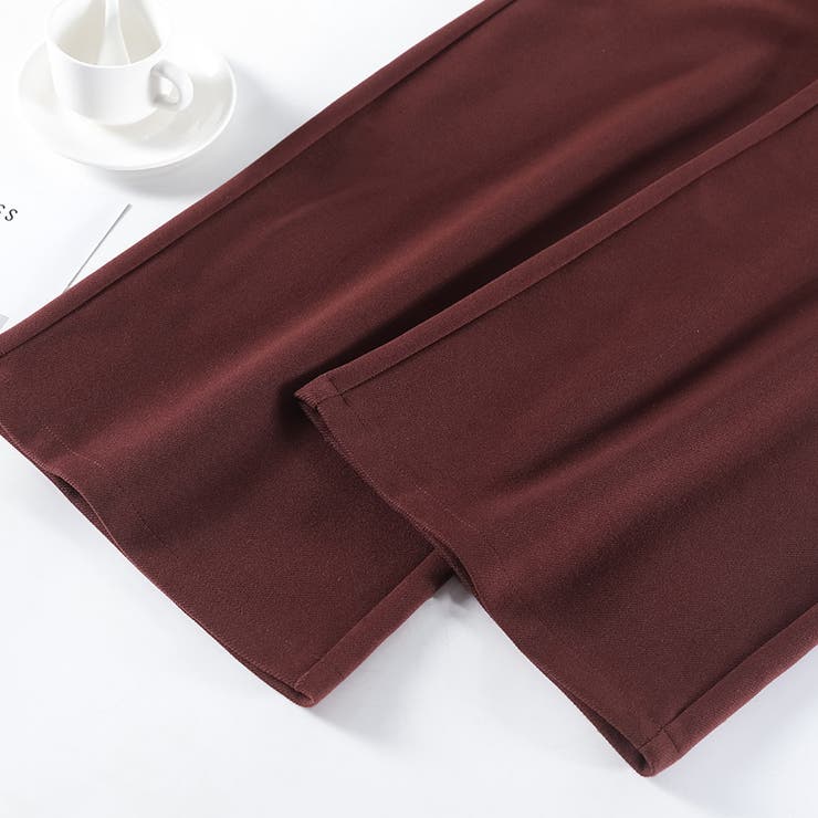 サイドスリット入りワイドパンツ | Doux Belle  | 詳細画像19 