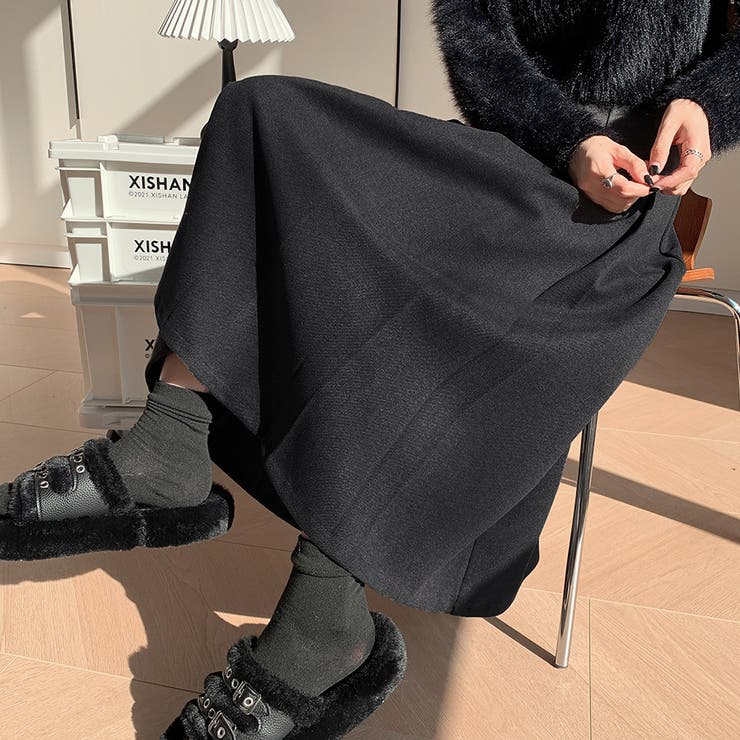 ハイウエストプリーツミディスカート | Doux Belle  | 詳細画像3 