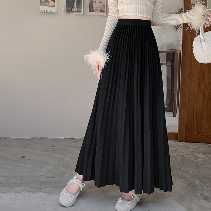 ハイウエストプリーツロングスカート | Doux Belle  | 詳細画像20 