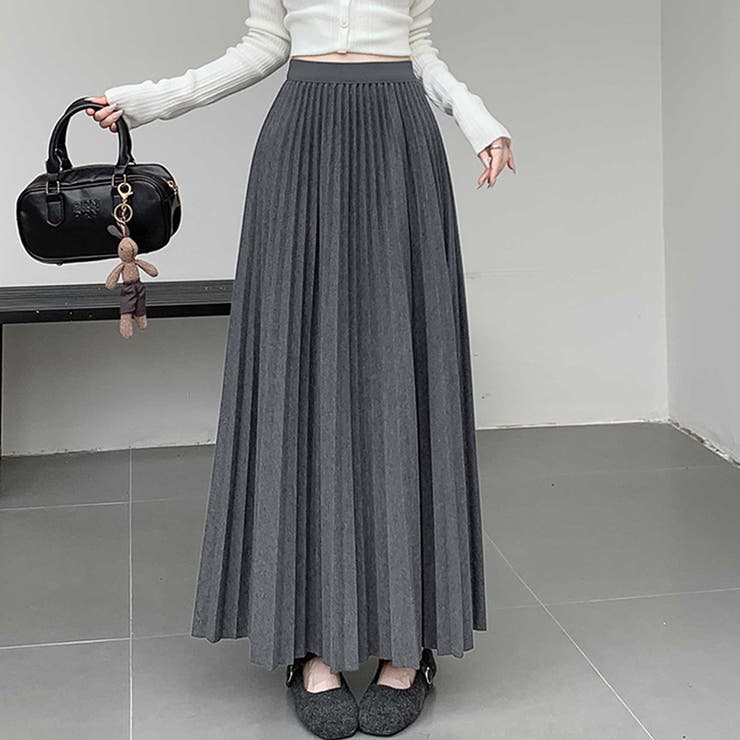 ハイウエストプリーツロングスカート | Doux Belle  | 詳細画像4 