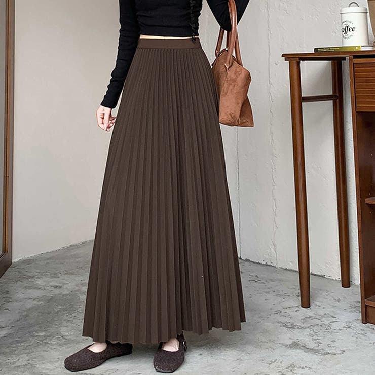 ハイウエストプリーツロングスカート | Doux Belle  | 詳細画像6 