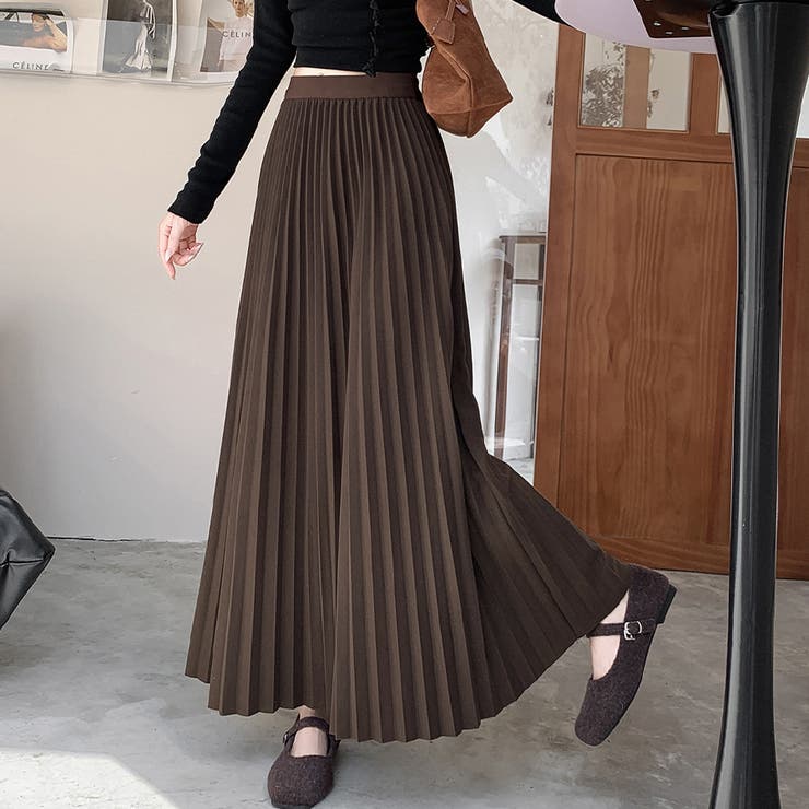 ハイウエストプリーツロングスカート | Doux Belle  | 詳細画像7 