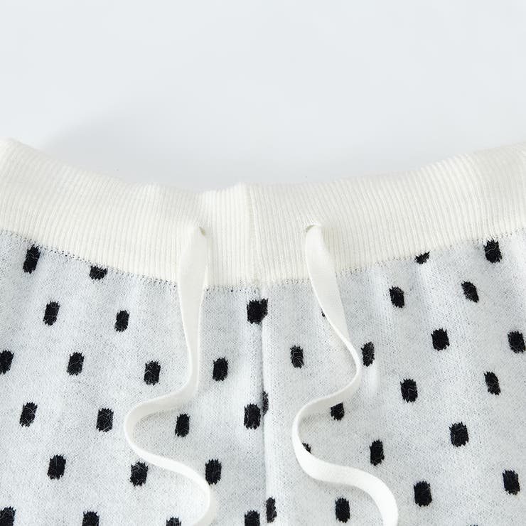ドット柄フレアニットパンツ | Doux Belle  | 詳細画像16 