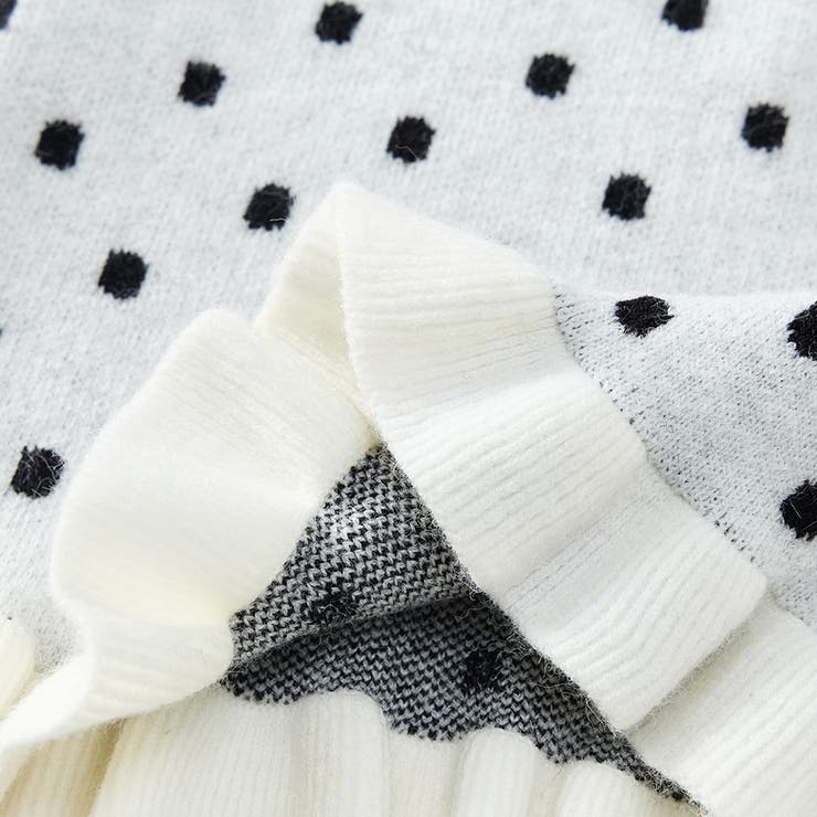 ドット柄フレアニットパンツ | Doux Belle  | 詳細画像18 