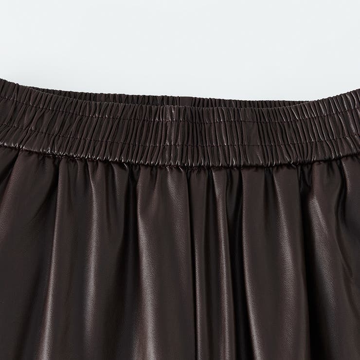 フェイクレザーワイドパンツ | Doux Belle  | 詳細画像13 